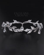 Load image into Gallery viewer, Bridal Tiara Head Chains Stone Silver - Rhinestone Exclusive Crowns
