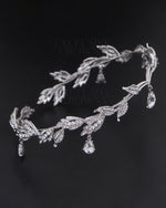 Load image into Gallery viewer, Bridal Tiara Head Chains Stone Silver - Rhinestone Exclusive Crowns
