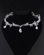 Load image into Gallery viewer, Bridal Tiara Head Chains Stone Silver - Rhinestone Exclusive Crowns
