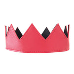 Load image into Gallery viewer, Red Leather Crown
