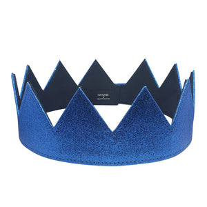 Blue Glitter Crown