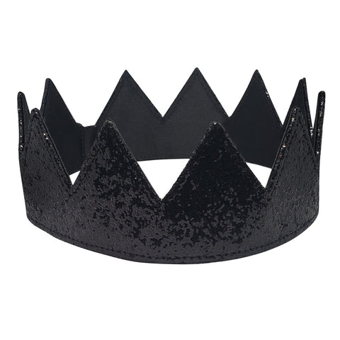 Black Glitter Crown