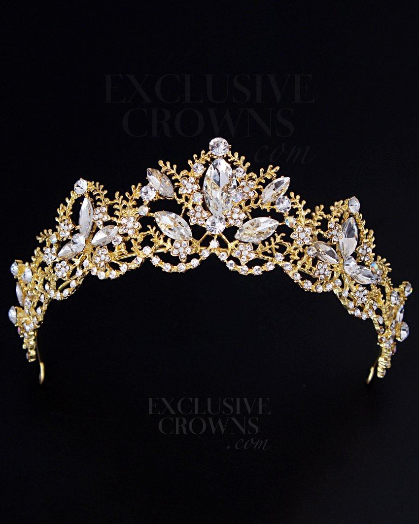 Marilyn Crystal Silver Tiara - Exclusive Crowns