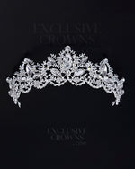 Load image into Gallery viewer, Marilyn Crystal Silver Tiara - Exclusive Crowns
