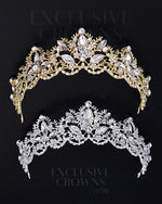 Load image into Gallery viewer, Marilyn Crystal Silver Tiara - Exclusive Crowns
