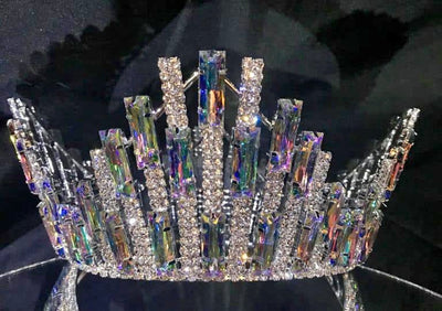 Penelope Series Rhinestone Crown - Rhinestone Exclusive Crowns