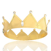 Baroque Gold Color Tiaras Vintage Royal King Crown Prince Hair Accessories Men And Women Birthday Crown